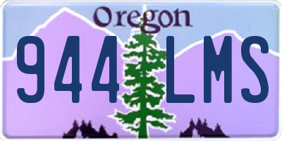 OR license plate 944LMS