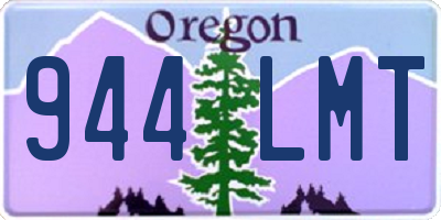 OR license plate 944LMT