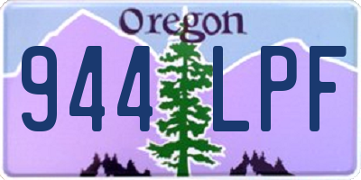 OR license plate 944LPF