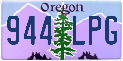 OR license plate 944LPG