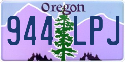 OR license plate 944LPJ