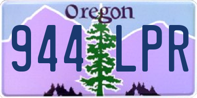 OR license plate 944LPR