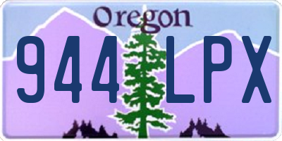 OR license plate 944LPX