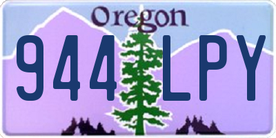 OR license plate 944LPY