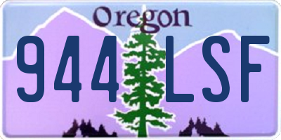OR license plate 944LSF