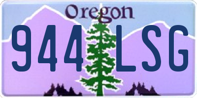 OR license plate 944LSG