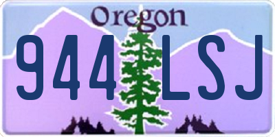 OR license plate 944LSJ