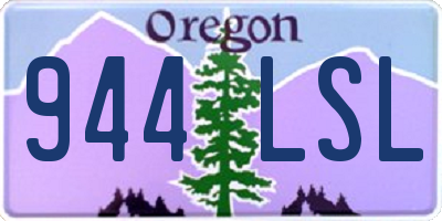 OR license plate 944LSL