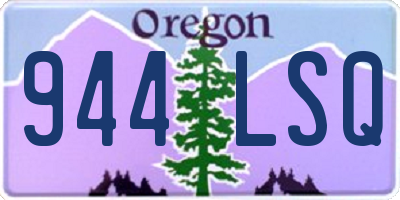 OR license plate 944LSQ