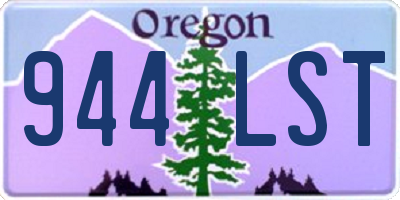 OR license plate 944LST