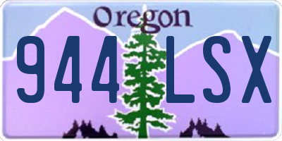 OR license plate 944LSX