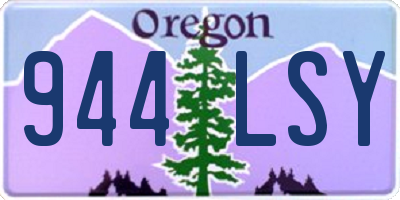 OR license plate 944LSY