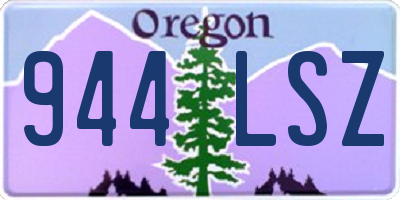 OR license plate 944LSZ
