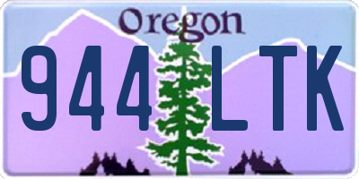 OR license plate 944LTK
