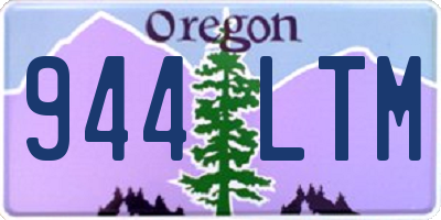 OR license plate 944LTM