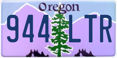 OR license plate 944LTR
