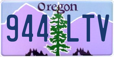 OR license plate 944LTV