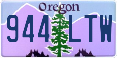 OR license plate 944LTW