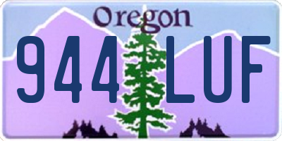 OR license plate 944LUF