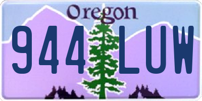 OR license plate 944LUW