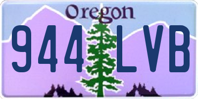 OR license plate 944LVB