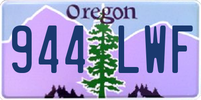 OR license plate 944LWF