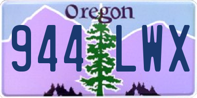 OR license plate 944LWX