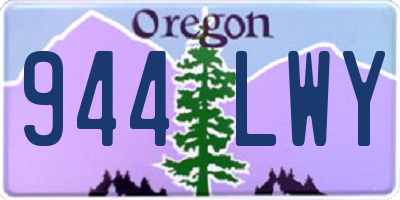 OR license plate 944LWY