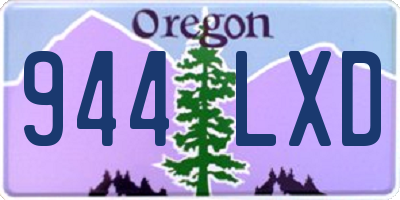 OR license plate 944LXD