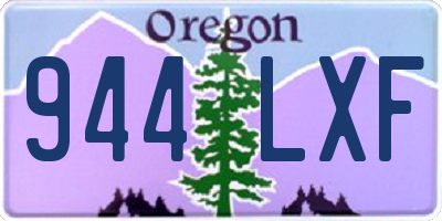 OR license plate 944LXF