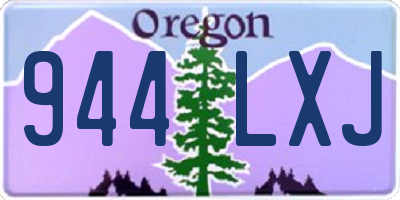 OR license plate 944LXJ