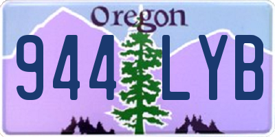 OR license plate 944LYB