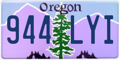 OR license plate 944LYI