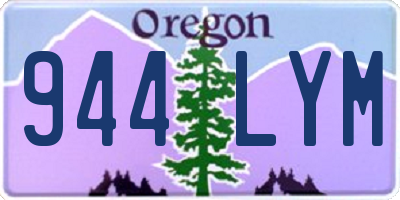 OR license plate 944LYM