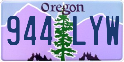 OR license plate 944LYW