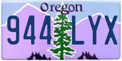 OR license plate 944LYX
