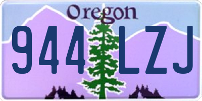 OR license plate 944LZJ