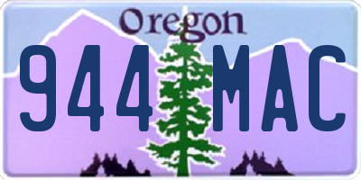 OR license plate 944MAC