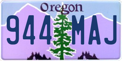 OR license plate 944MAJ