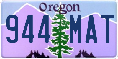 OR license plate 944MAT