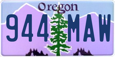 OR license plate 944MAW