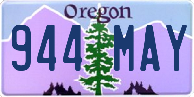 OR license plate 944MAY