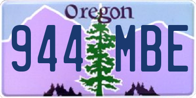 OR license plate 944MBE