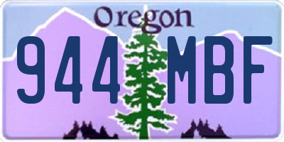 OR license plate 944MBF