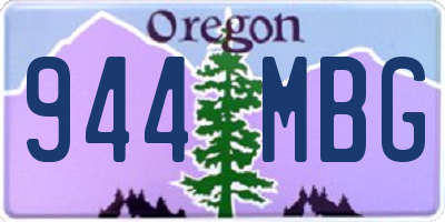 OR license plate 944MBG