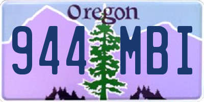 OR license plate 944MBI