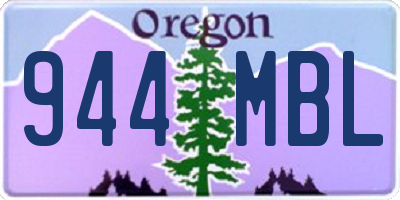 OR license plate 944MBL
