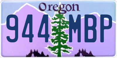 OR license plate 944MBP