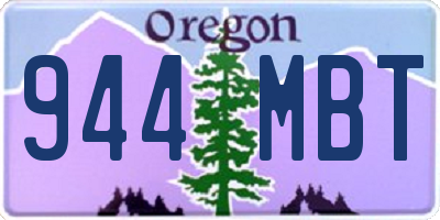 OR license plate 944MBT