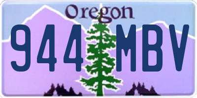 OR license plate 944MBV